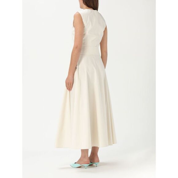 Msgm Dress Woman Cream - Picture 2 of 3